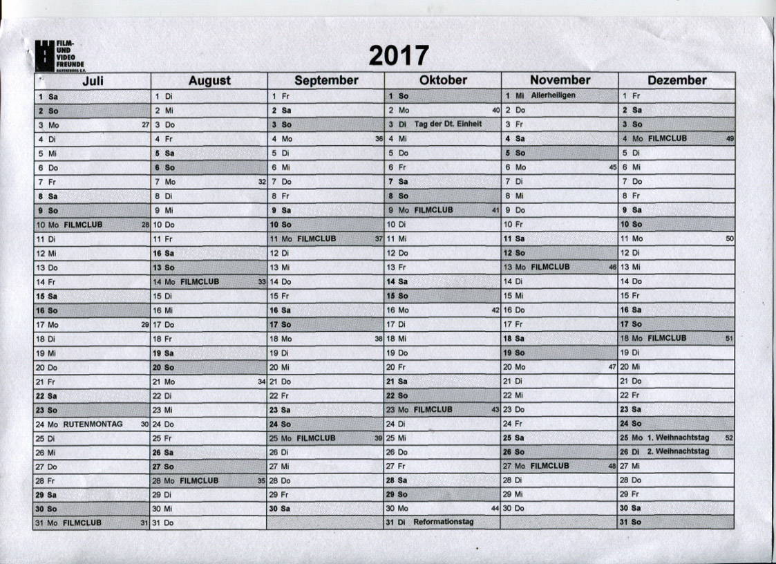kalender club 2017297